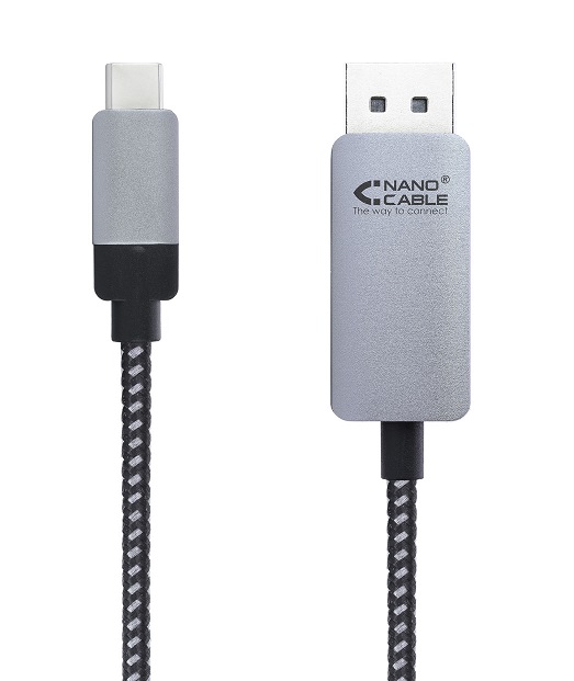 Cabo NanoCable Conversor USB-C a Displayport , 1.8 m 2
